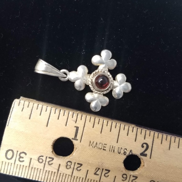 STERLING SILVER HEART & CROSS CHARMS/PENDANTS - Picture 3 of 4